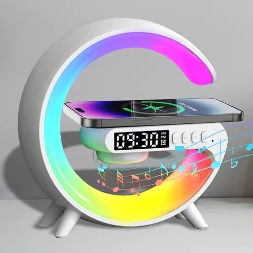 LAMPARA ATMOSFERICA TIPO G LED CON CARGADOR Y BOCINA