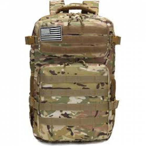 MOCHILA TACTICA COLOR NEGRO, GRIS ,Y VERDE CAMUFLAJE 50L