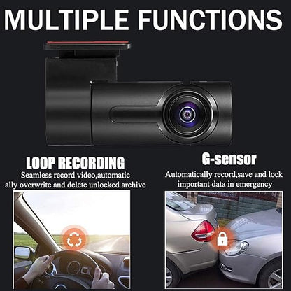 CAMARA DE AUTOMOVIL DVR WIFI SEGURIDAD HD ROTA 360