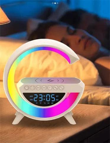 LAMPARA ATMOSFERICA TIPO G LED CON CARGADOR Y BOCINA